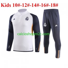 Real Madrid Bambino Tute Felpe da Allenamento Bianco 2023/2024